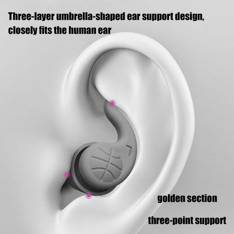 Noise Cancelling Earplugs For Sleep Comfortable Earplug For Sleep Sound Blocking Earplugs Silicone Earplugs For Hearing
