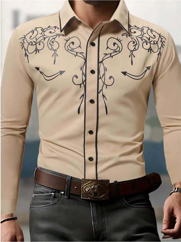 Модная мужская рубашка с отложным воротником и длинным рукавом, простая повседневная мужская модная рубашка на пуговицах, европейские размеры, быстрая доставка, 7 цветов