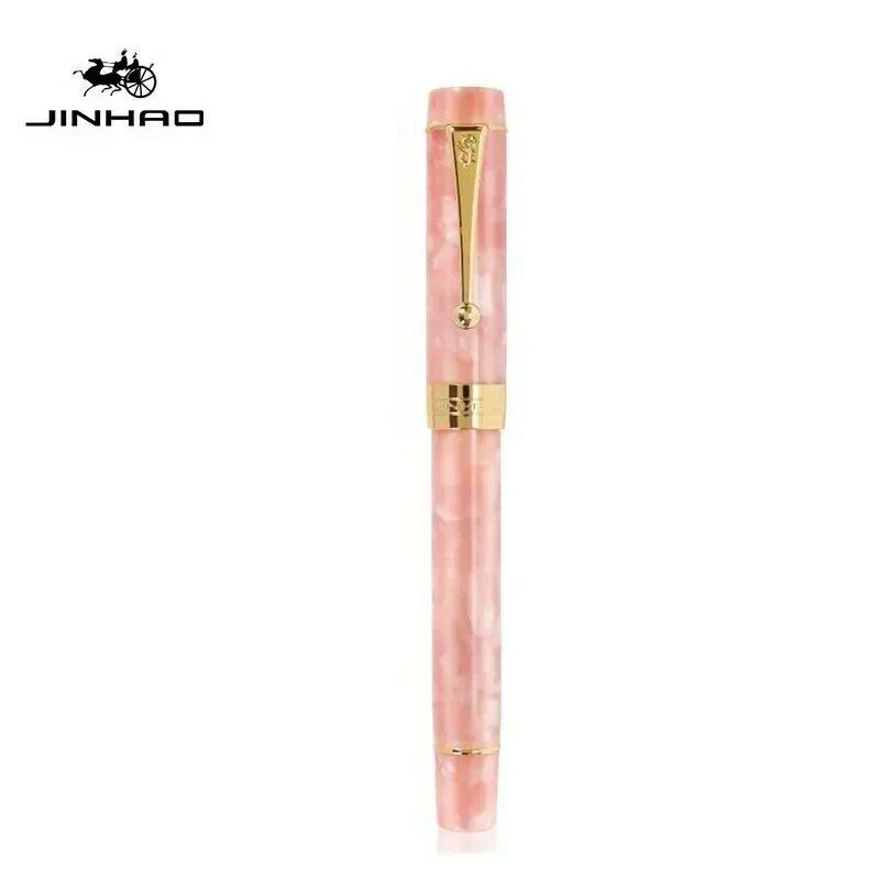 Jinhao 100 Ручка перьевая прозрачная цветная полимерная роскошная ручка M/F/EF/1,0 мм фоторучка офисные и школьные принадлежности канцелярские подарки