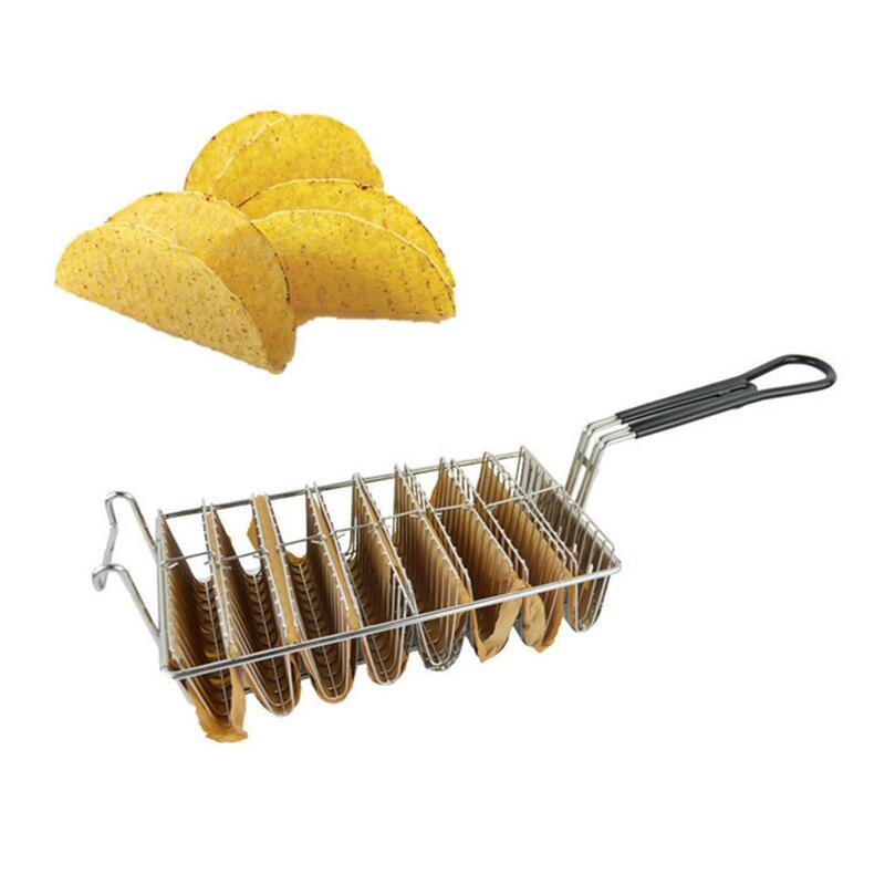 Taco Fryer Basket, Taco Shell Fryer, Taco Fryer Basket with Handle Grip