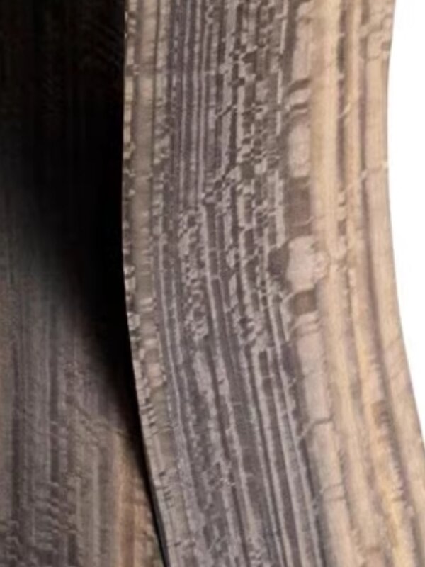 Placage de sol en bois d'eucalyptus fumé naturel, matériau d'art de la marqueterie, L: 2-2.5 mètres/pièces, largeur: 25cm, T: 0.4-0.5mm, 1 pièce