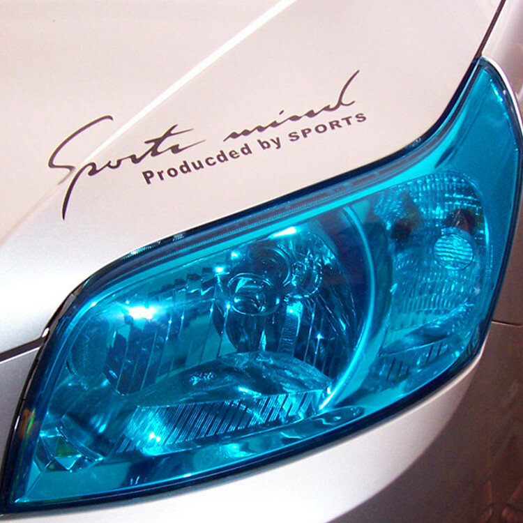 PVC Car Headlight Lamp Film Fog Lamp Sticker Car Headlight Tailing Moulding Foil Self-Adhesive Car Accessories
