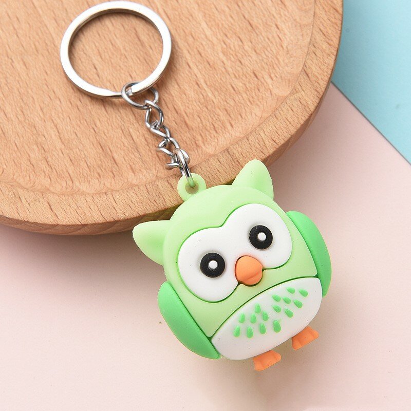 New Cartoon Owl Key Chain Pendant Small Animal Key Chain Car Key Chain Activity Small Gift Accessories