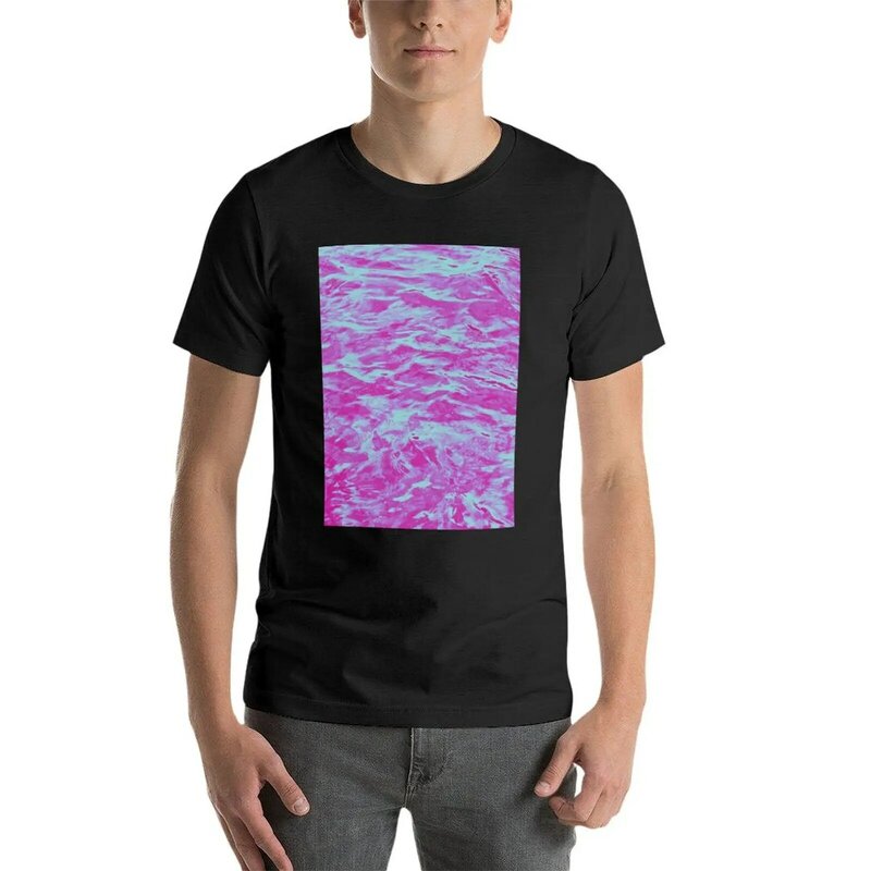 Vaporwave 바다 파도 티셔츠, 재미있는 애니메이션 의류, 남성 의류, 여름