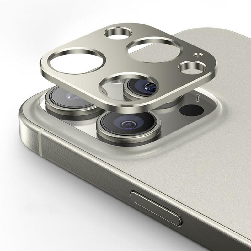 Película de lente para cámaras inteligentes, película de lente para Iphone, aleación de Metal, funda protectora para Iphone 15pro/15pro Max, anticaída