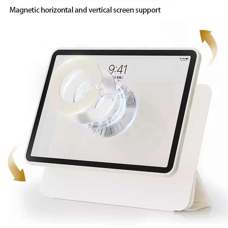 Tablet-Hülle für iPad Pro 0, 75 m2 Abdeckung für 11 4. 3. magnetische Split-Hülle für Luft 5 12,9 10,9 9. Mini 6 transparente Funda