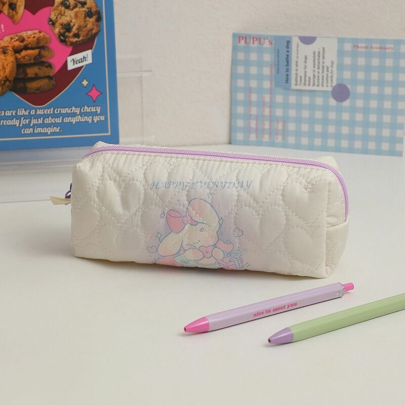 Heart Cartoon Pencile Bag Cute Fold Cloud Letter Cloud Makeup Bag Animal Candy Color Rabbit Lipstick Bag Travel