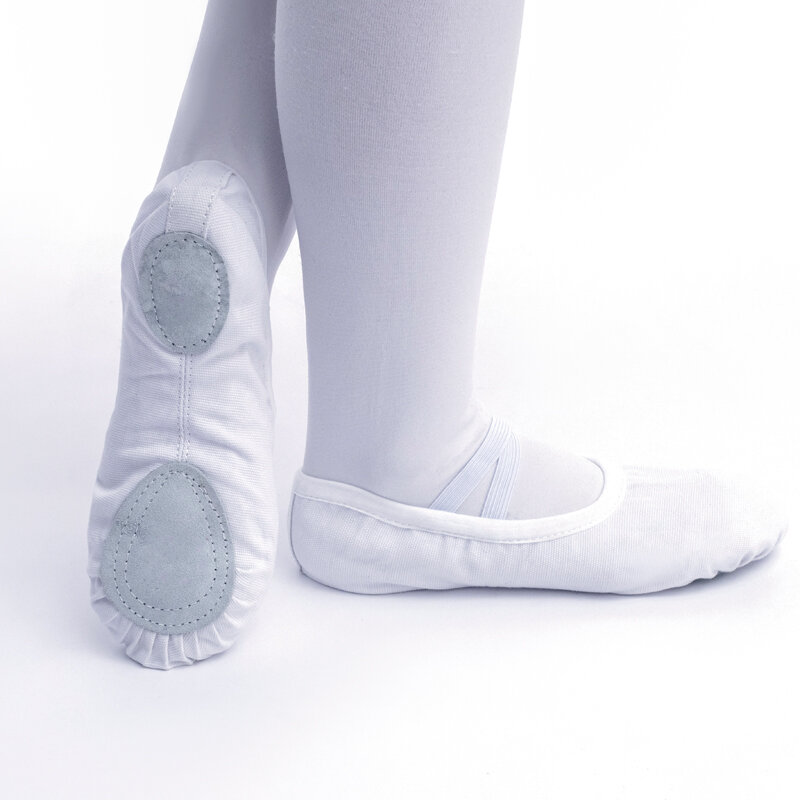 Beige Canvas Soft Sole Yoga Ballet Dance Shoes Child Adult Teacher Exercises Elastic Laces Cat Claw Toe Wholesale