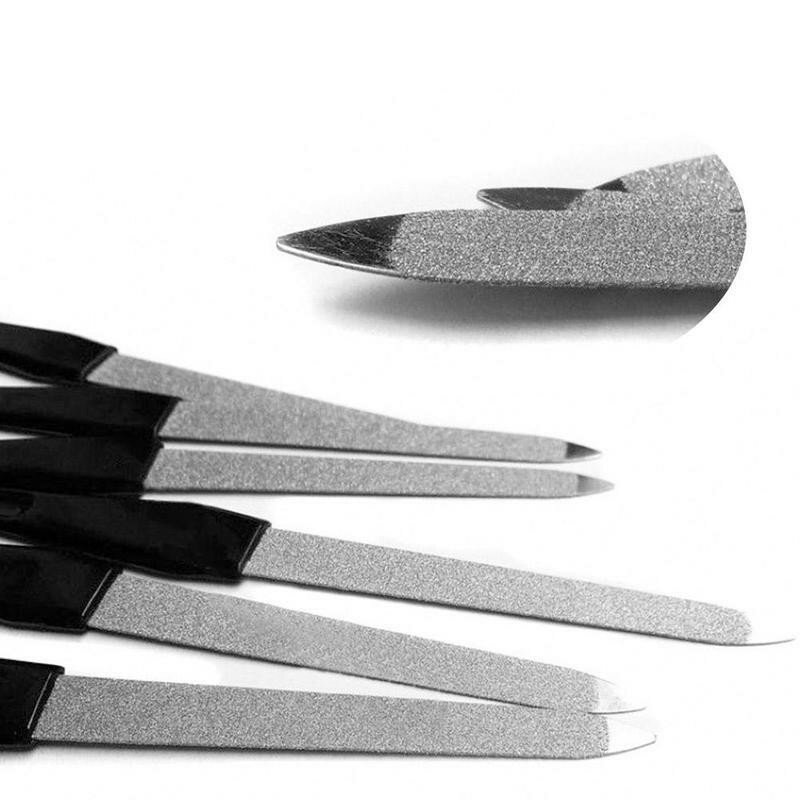 Heißer Verkauf Doppelseitige Nagel Datei Professionelle Nagel Dateien Kunststoff Griff Schleifen Polieren Puffer Pediküre Maniküre Schönheit Werkzeuge