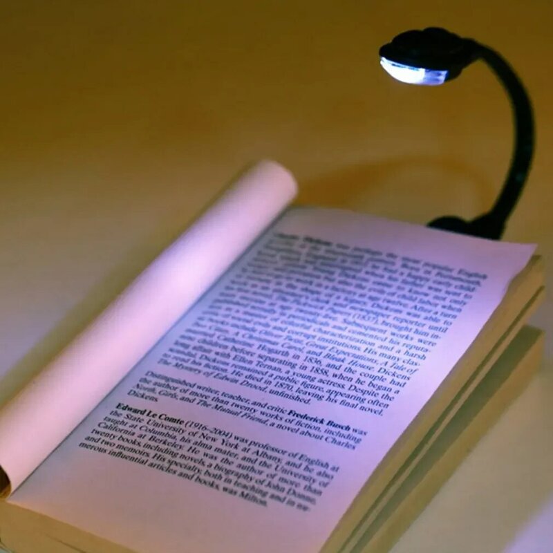 Mini lámpara Led brillante Flexible con Clip, luz de lectura de libros para viajes, dormitorio, lector de libros, regalos de navidad