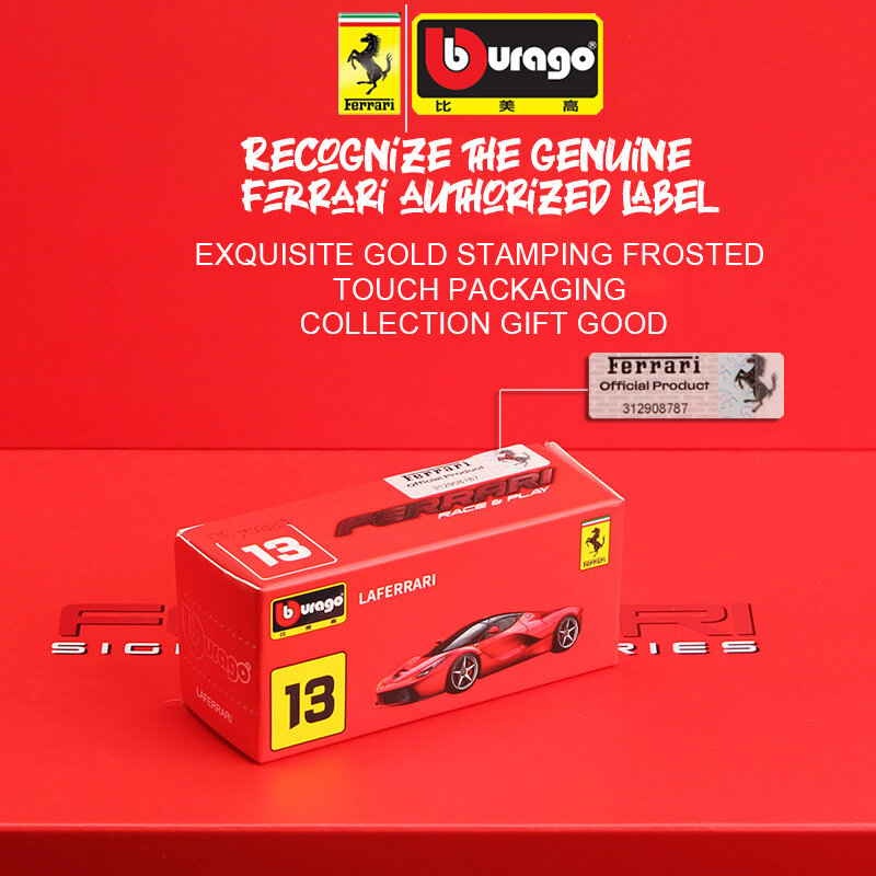 Bburago 1/64 Ferrari Golf Porsche Bugatti Legering Auto Model Diecasts & Speelgoed Voertuigen Speelgoed Zak Auto Decoratie Kid Speelgoed Geschenken Jongen