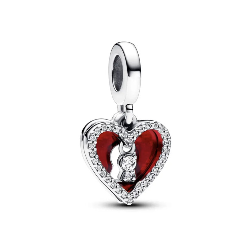 2023 neue Luxus Sterling Silber Charme Weihnachts ohrringe Ring für Frauen Original Mode DIY Schmuck Geschenk