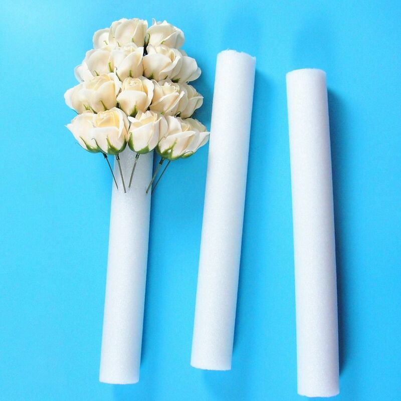 1Pcs Wedding Event Party Props Foam Strip Cylindrical DIY Cotton Strip 51*4cm Flower Arrangement Base Sponge Stick