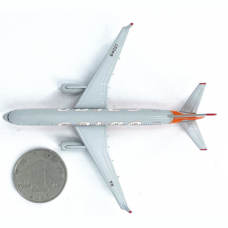 Die cast Russian TU-204C aircraft lega plastica modello 1:500 scala giocattolo collezione regalo simulazione display decorazione