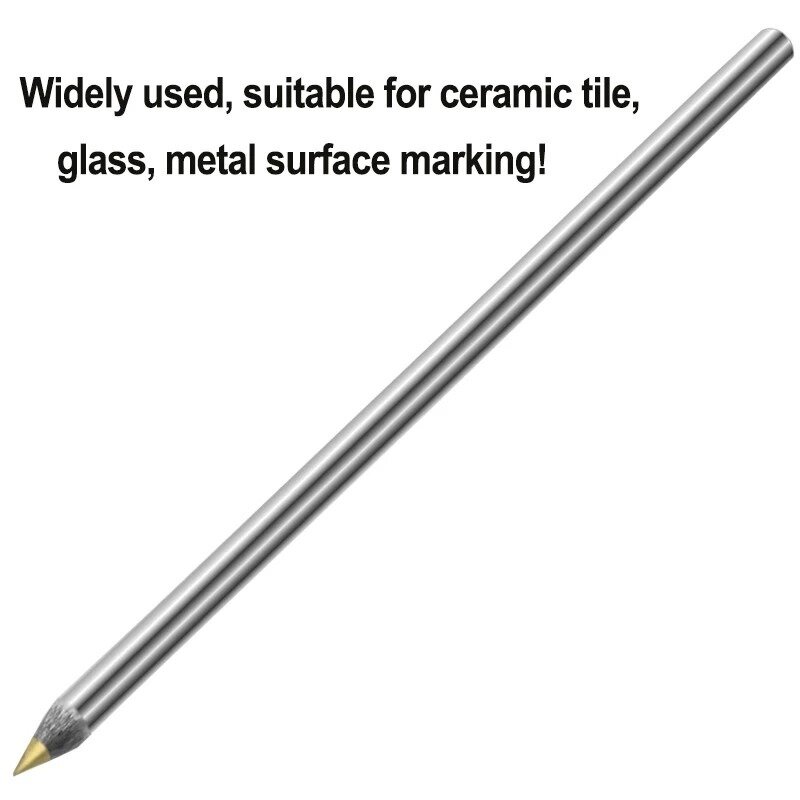 3/5 buah pena penulis paduan pena penulis karbida pena kayu logam kaca ubin pemotong pensil logam peralatan tangan kayu