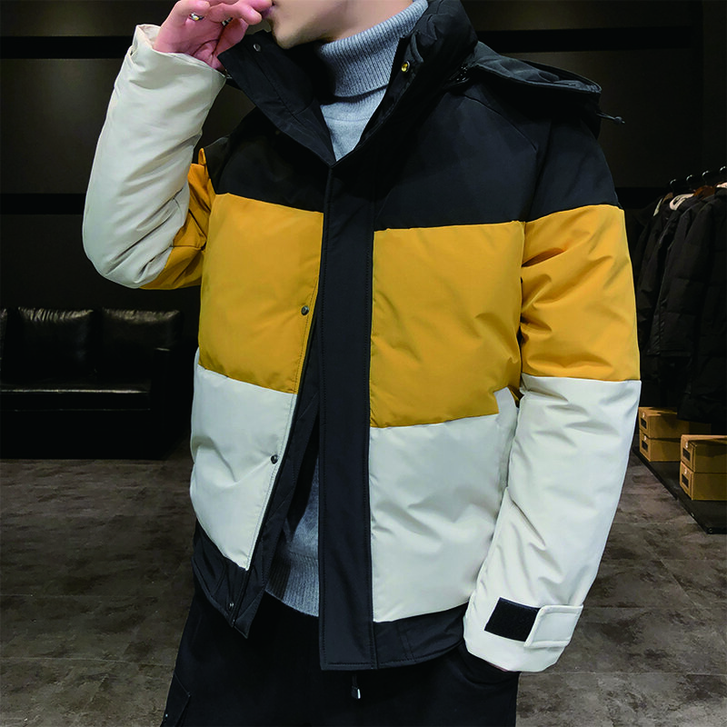 YAPU 2022 осень и зима новая мужская повседневная пуховая куртка с капюшоном Толстая и теплая мужская зимняя одежда 805