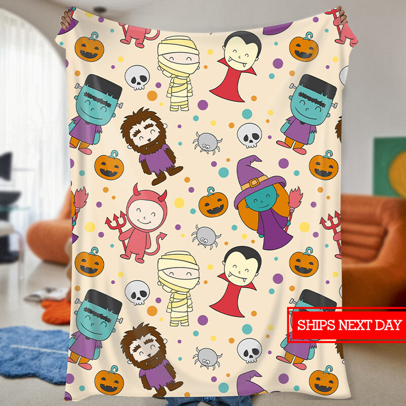 Couverture en flanelle de dessin animé pour enfants, couverture légère, extensible, cadeau d'anniversaire et de journée des enfants, mignon et doux