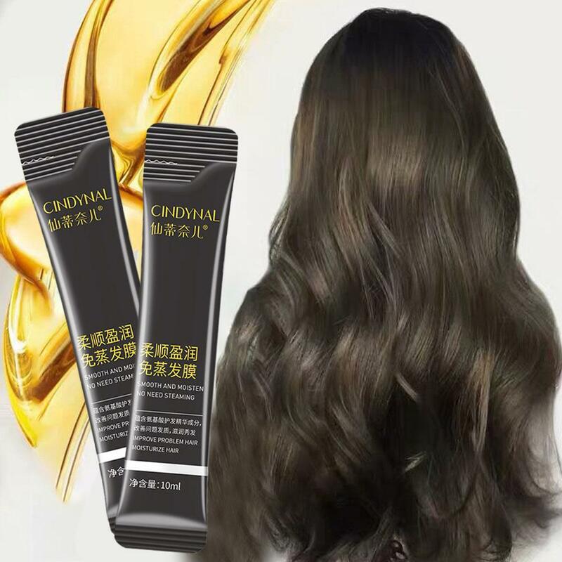 10ML Keratin Magical Straightening Hair Mask 5 Seconds Restore Frizzy Smooth Soft Nutrition Hair Care Repairs Damage Treatm O6V3