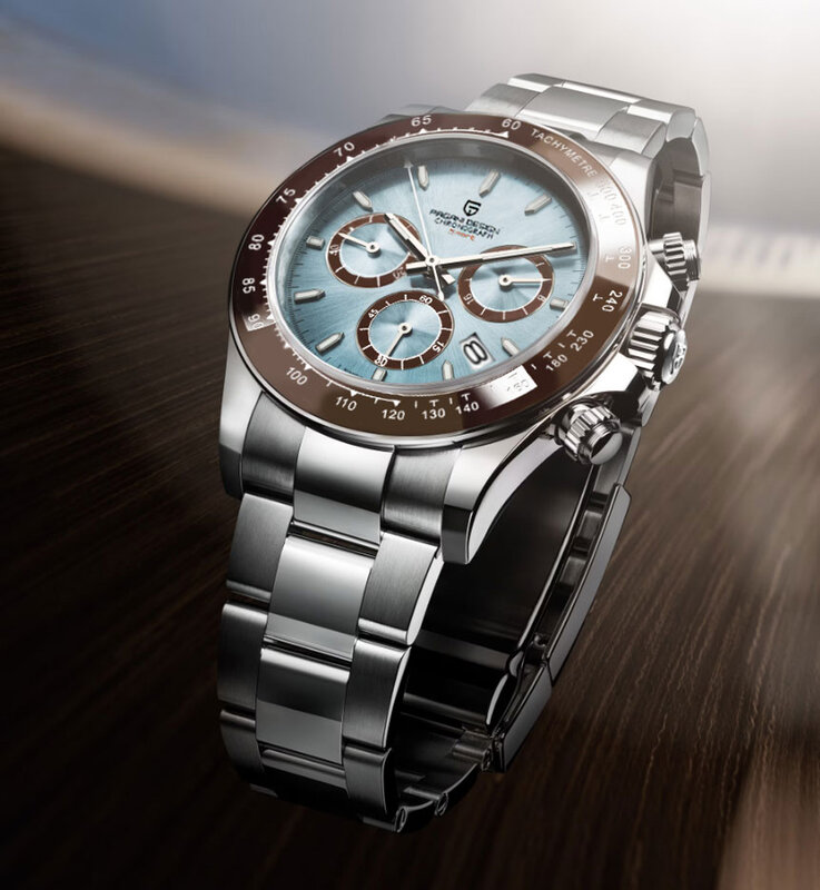 PAGANI Design Relógio de quartzo esportivo masculino, aço inoxidável, cronógrafo impermeável, safira, luxo, marca superior, novo, 2023