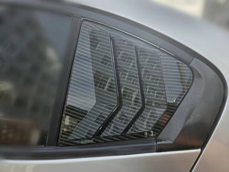 For Toyota CITY  Sedan 2009 2010 2011 2012 2013 2014 Car Rear Louver Window Side Shutter Cover Trim Sticker Vent Scoop ABS Auto