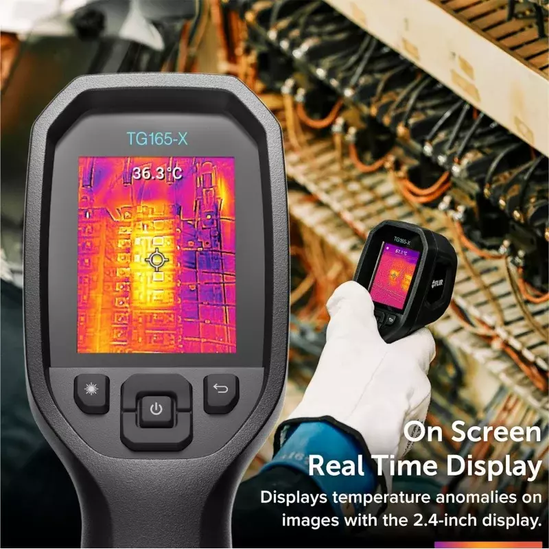 FLIR TG165-X Thermal Imaging Camera with Bullseye Laser: Commercial Grade Infrared Camera for Building Inspection, HVAC and Elec