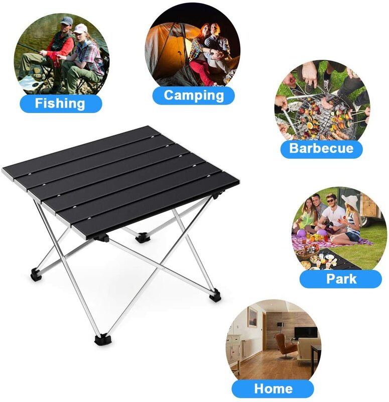 BLUESDEER Ultralight Folding Camping Table Foldable Outdoor Dinner Desk High Strength Aluminum Alloy For Garden Party Picnic BBQ