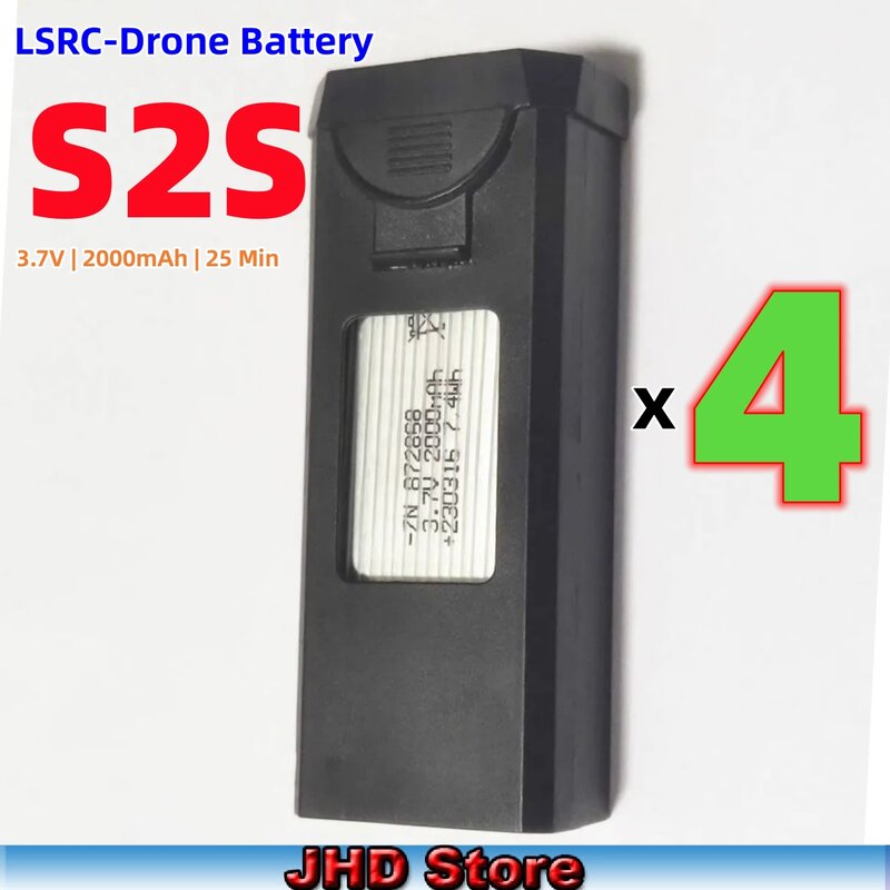 Jhd original lsrc s2s batterie für s2s batterie 2000mah s2s mini drone batterie s2s rc qudcopter original batterie