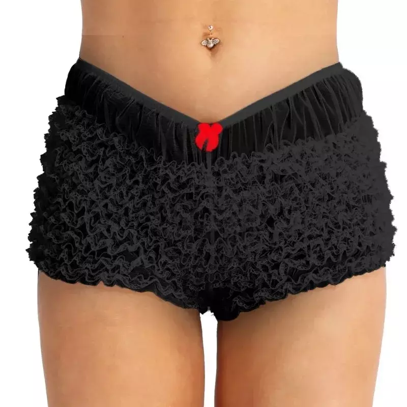 Lingerie wanita kualitas tinggi celana dalam pof renda kerut pof Knickers dengan celana dalam seksi pita celana dalam pakaian dalam wanita YDL24