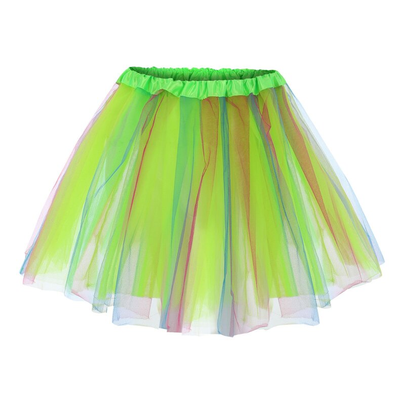 Women's Colorful Skirts Summer High Waisted Gauze Mesh Dopamine Matching Short Skirt Sweetheart Princess Wind Ball Gown Dress