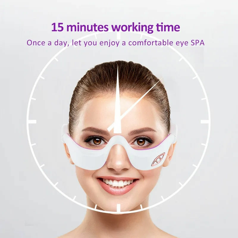 Elektrische Augen massage gerät intelligente Vibration Infrarot thermische Kompression, um Augenringe Schönheit zu beseitigen