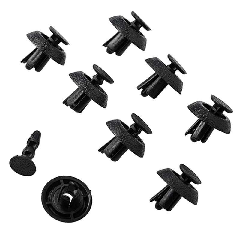 50pcs Black ABS Car ENGINE COVER CLIPS #90467-07211 For Lexus LS600HL 2008-2016/LS460 2007-2017 Auto Fastener Direct Replacement