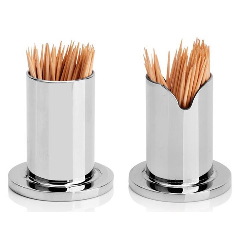 Kitchen Bar Table Decoration Thickening Stainless Steel Geometric Toothpick Box Toothpicks Holders