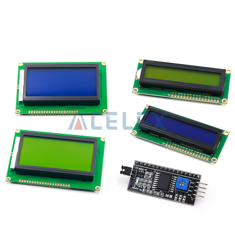 1ชิ้นโมดูล LCD หน้าจอสีเขียวสีฟ้า1602 I2C สำหรับ Arduino 1602 LCD R3 LCD1602 MEGA2560
