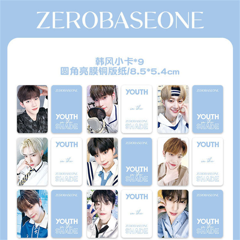 Kpop ZEROBASEONE ZB1 фотокарточки альбомы в цветущей ломо-карточке ZHANGHAO Sung Han-bin SUNG HAN BIN RICKY открытка коллекционная карточка