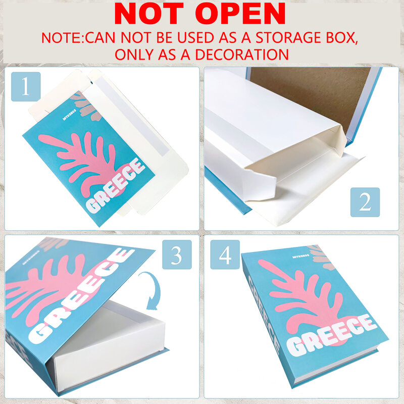 Öffnende Simulation Buch Lagerung Box Luxus Gefälschte Bücher Kit für Dekoration Kaffee Tisch Buch Villa Hotle Wohnkultur Schießen Pro