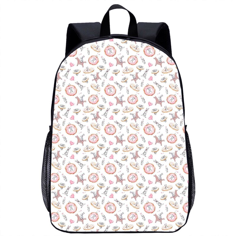 Kreskówka królik wydruku plecak dla dziewcząt tornister dla chłopców studenta torba na książki nastolatka torba na laptopa codziennie plecaki do użytku codziennego plecaki podróżne