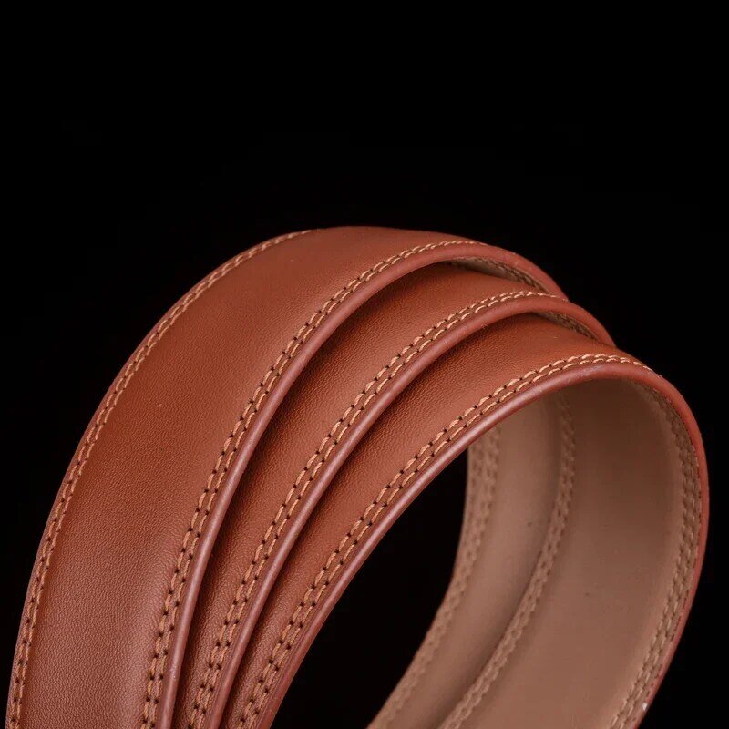 Cinture da uomo Plyesxale cintura con fibbia automatica con motivo a diamante marrone in vera pelle di lusso per uomo cinturino in vita formale di marca G31