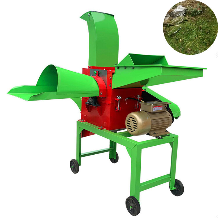 Multifunctional hay grass stalk grass crusher Straw silage cattle fodders chaff cutter machine for horse feed in India