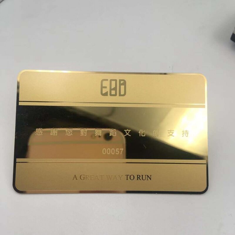 Customized product、Custom stainless steel metal card gold /silver plated metal business card