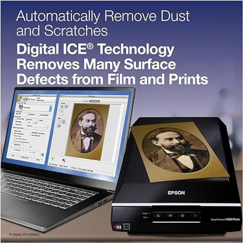 Escáner de fotos, imágenes, películas, negativos y documentos en Color Perfection V600