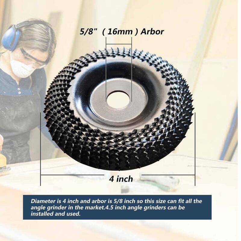 22mm Angle Grinder Wheel Disc Wood Shaping Wheel Grinding Discs for Angle Grinders Woodworking Sanding Rotary Abrasive Tool