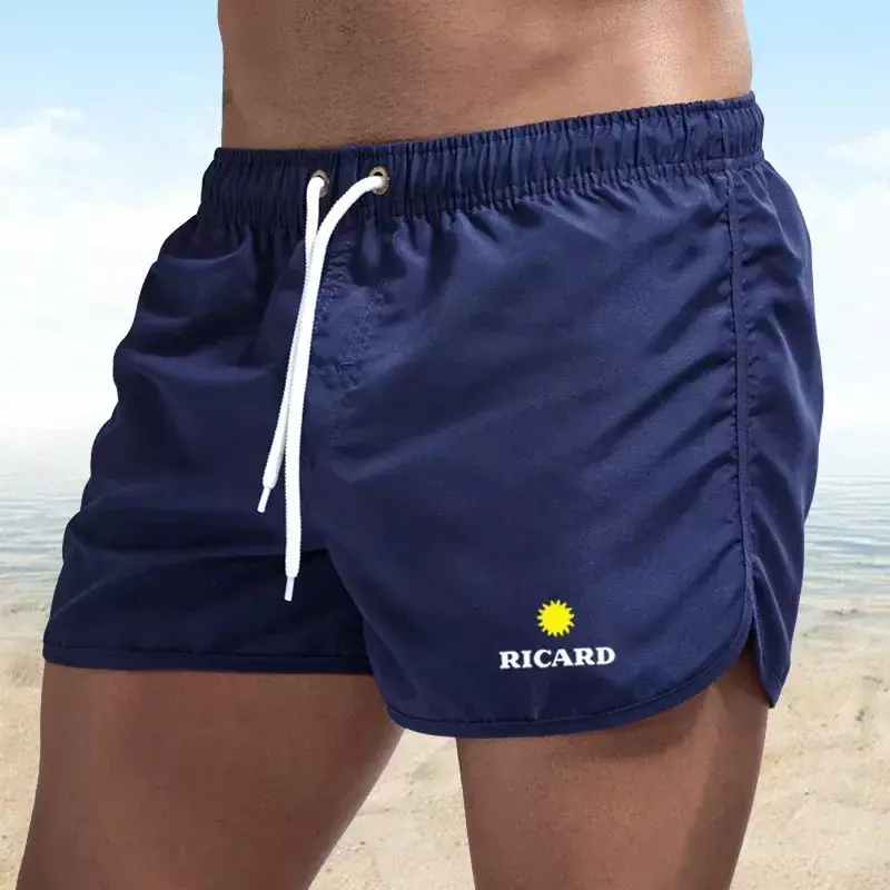 Men's quick drying beach shorts, casual fitness and fitness jogging clothes M-3XL