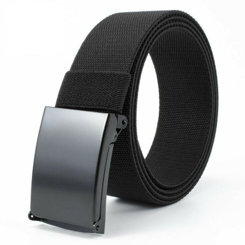 Cinturón elástico de nailon trenzado para hombre y mujer, cinturón de lona de entrenamiento multifuncional para exteriores, cintura informal de alta calidad, novedad