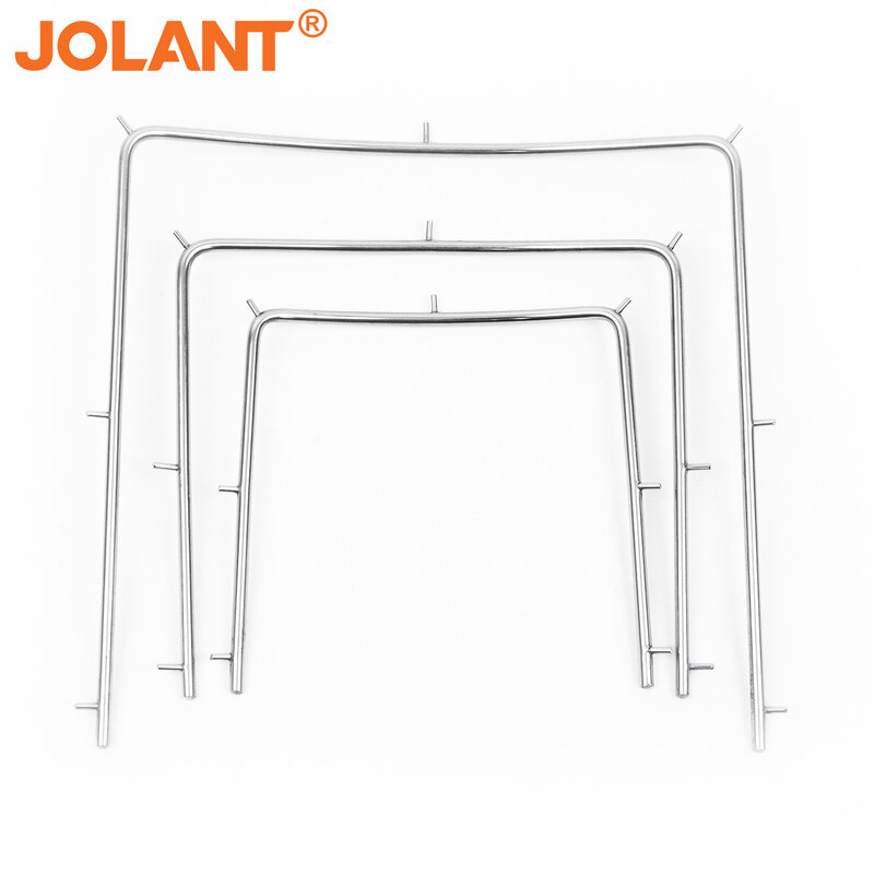 JOLANT soporte de marco de presa de goma de acero inoxidable Dental, instrumento Autoclavable para suministros de laboratorio Dental