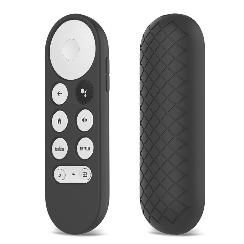 Противоскользящая Защитная крышка 066A, искусственная кожа, совместимая с Chromecast TV 2020, голосовым дистанционным управлением