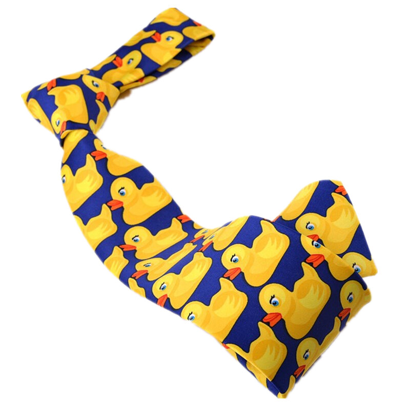 Jak poznałem twoją matkę żółty Barney Duck krawat Cosplay kostiumy mężczyźni Accessoies Prop Christmas Gift