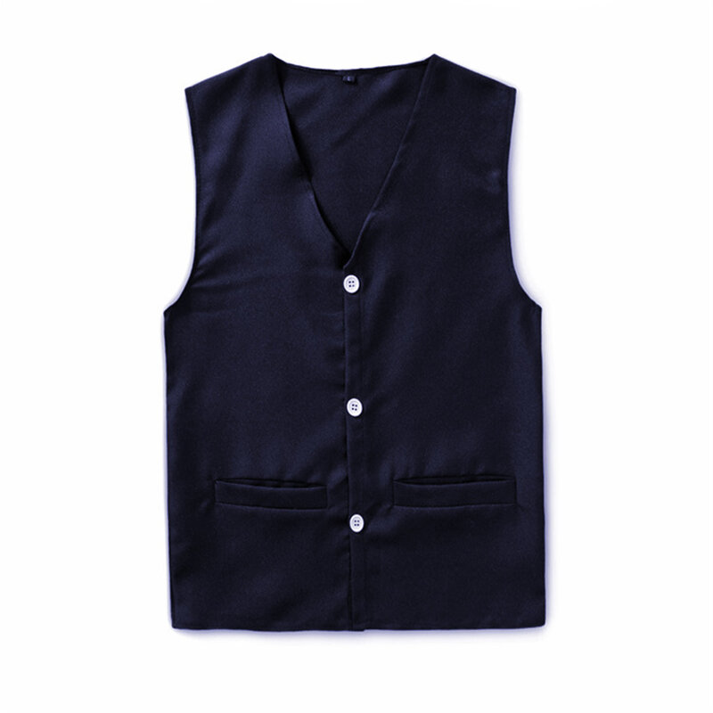 Summer Men's Thin Waistcoat Formal Dress Slim Fit Suit Vests Solid Color V-neck Tank Tops Casual Business Coat Vest Man Tops