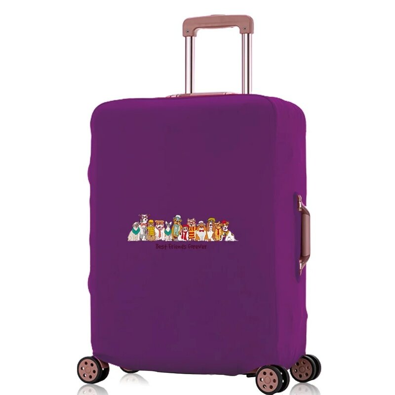 Podróżna elastyczna pokrowiec przeciwkurzowy na walizkę osłona bagażu zastosowania 18-32 Cal pokrowiec na wózek psa serii drukuj akcesoria podróżne