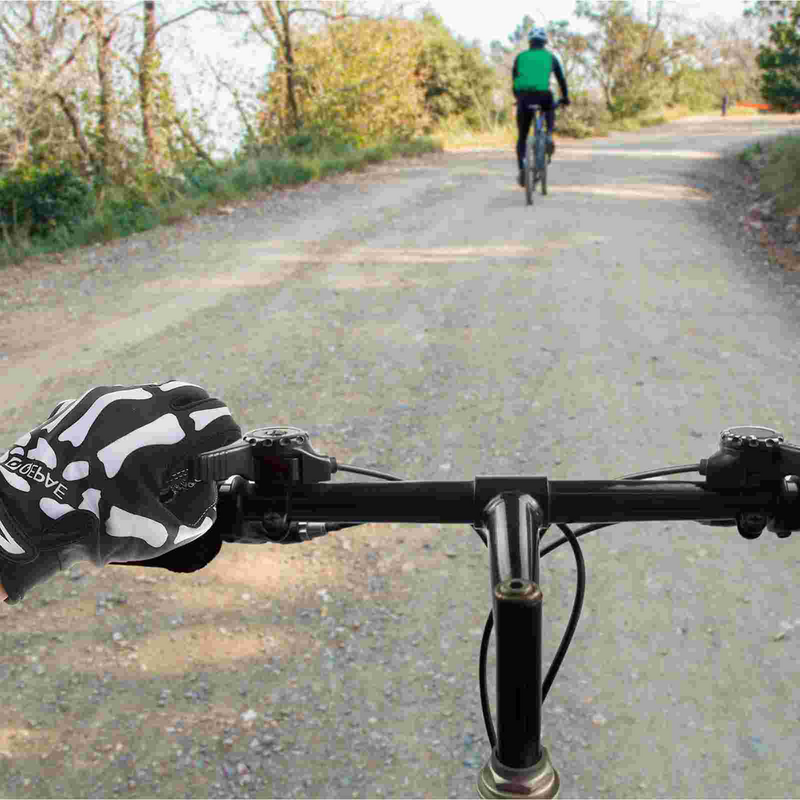 Gants de cyclisme effrayants unisexes pour adultes, doigt de crâne, noir, débarrassant, automne, hiver