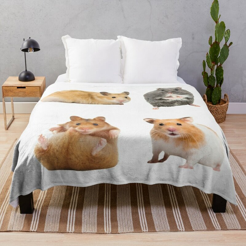 Hamsters bonitos-hamsters packthrow cobertor personalizado presente